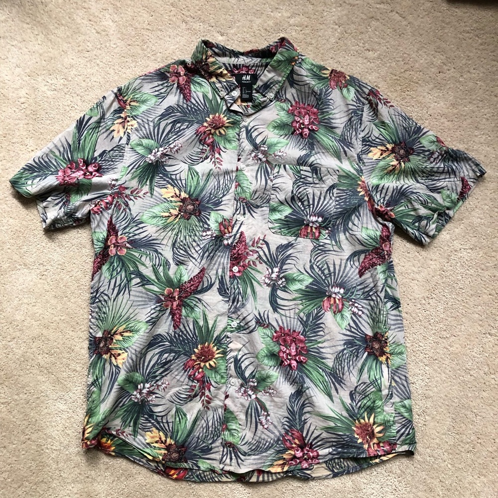 Men’s L H&M Short Sleeve Button Down
